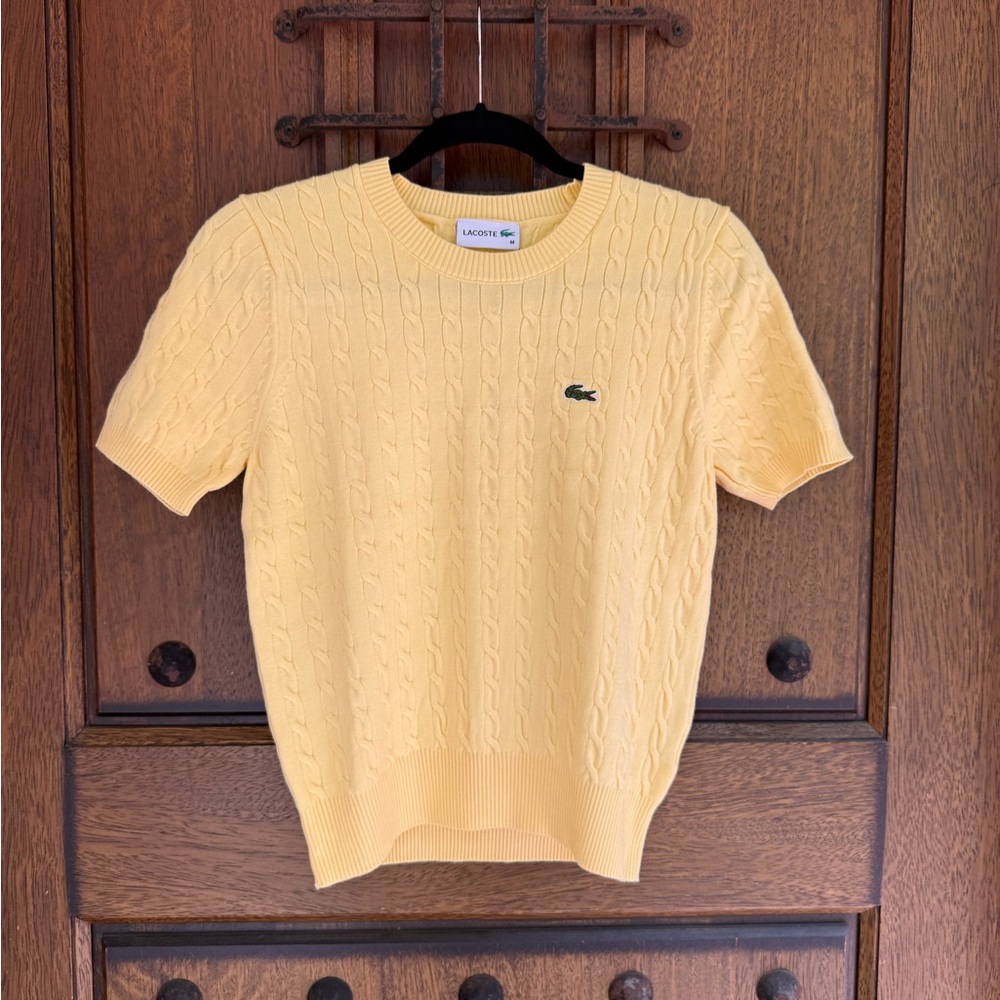 Lacoste Light Yellow Sweater Size S